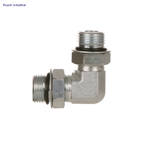 Male Adjustable O-ring to Male Adjustable 90°