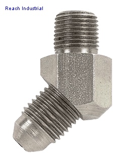 Male JIC to Male Pipe 45°