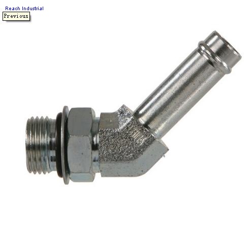 Hose Bead to Male O-ring 45°